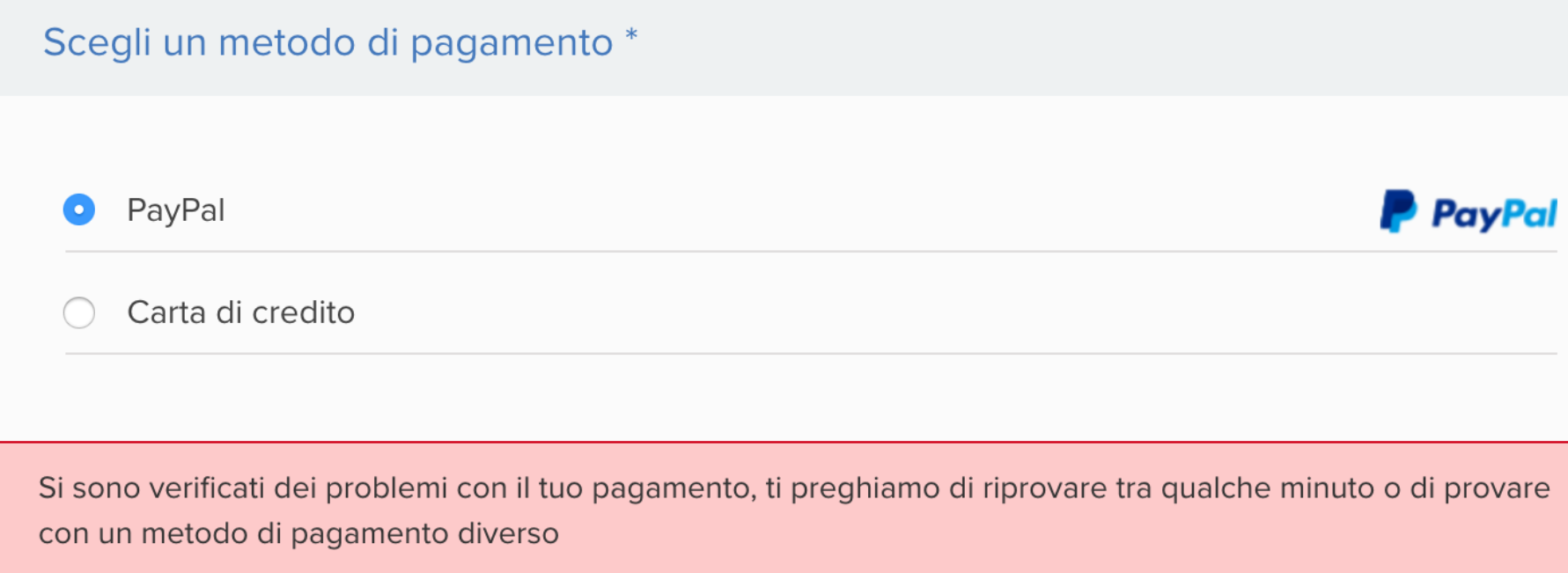 Cosa Fare Se Si Verifica Un Errore Nel Pagamento Packlink